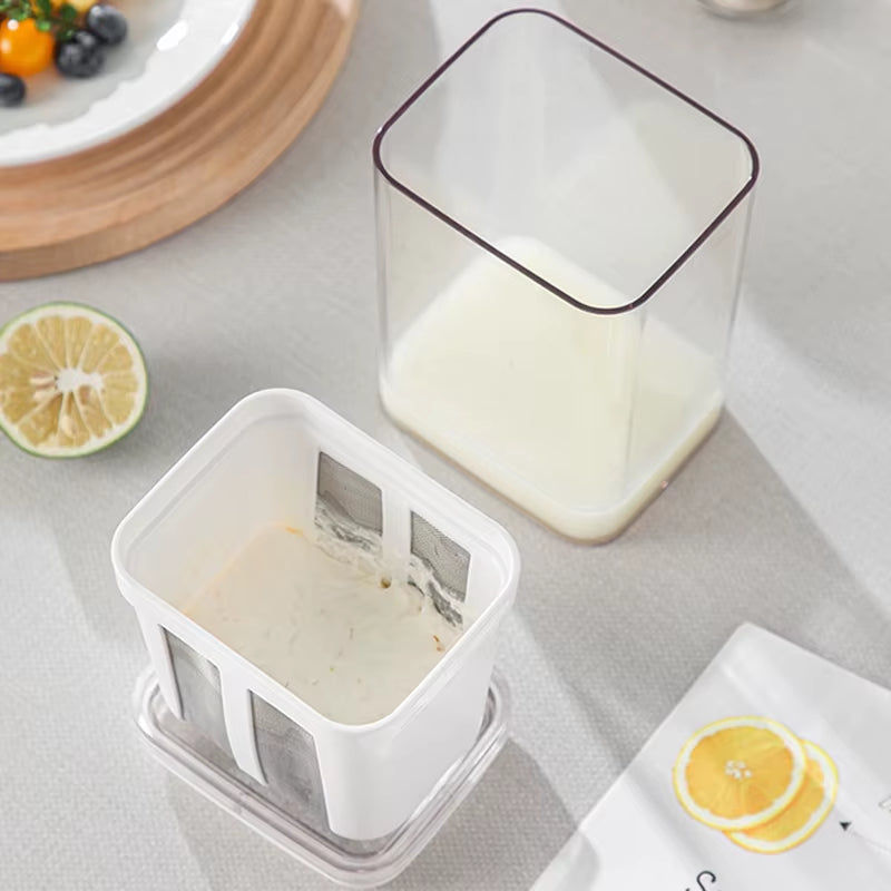 Greek Yogurt Strainer & Cheese Maker – Cold-Extraction Yogurt Filter for Whey Separation