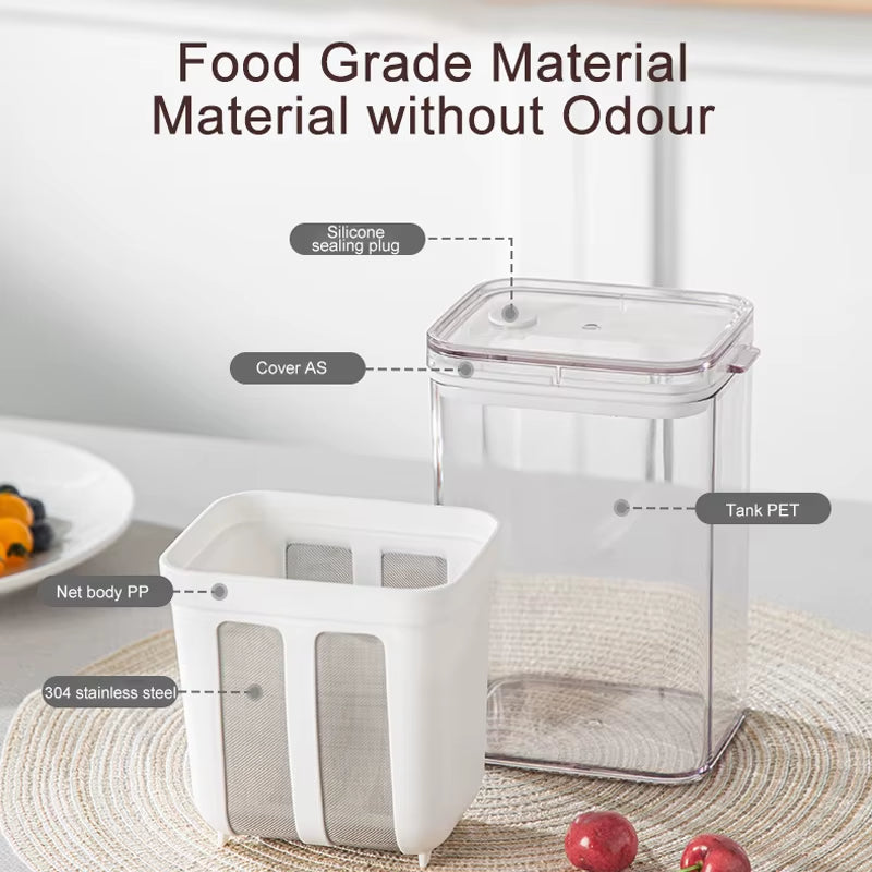 Greek Yogurt Strainer & Cheese Maker – Cold-Extraction Yogurt Filter for Whey Separation